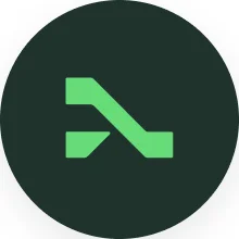 Round seal sticker in Deep Bio Green with the symbol in Vital Green